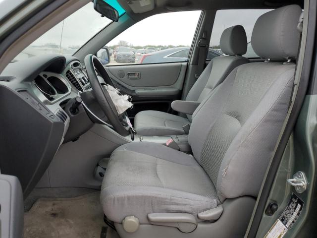 JTEGD21A640088348 - 2004 TOYOTA HIGHLANDER GREEN photo 7