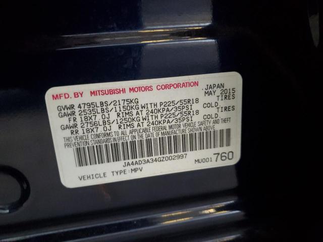 JA4AD3A34GZ002997 - 2016 MITSUBISHI OUTLANDER SE BLUE photo 13