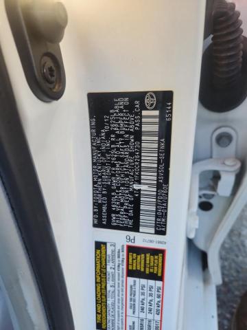 4T4BF1FK0CR264730 - 2012 TOYOTA CAMRY BASE WHITE photo 12