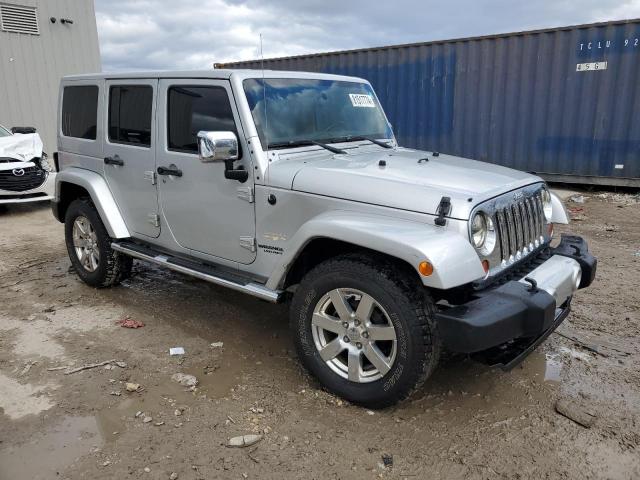 1C4BJWEG7CL265547 - 2012 JEEP WRANGLER U SAHARA SILVER photo 4