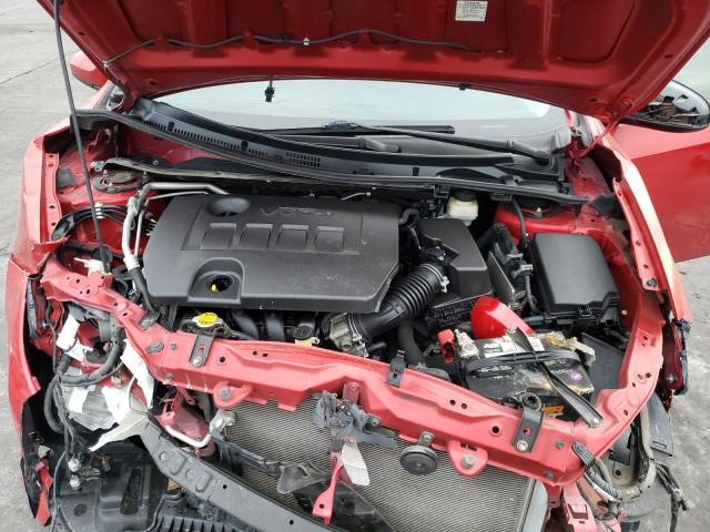 5YFBURHE2FP296056 - 2015 TOYOTA COROLLA L RED photo 11