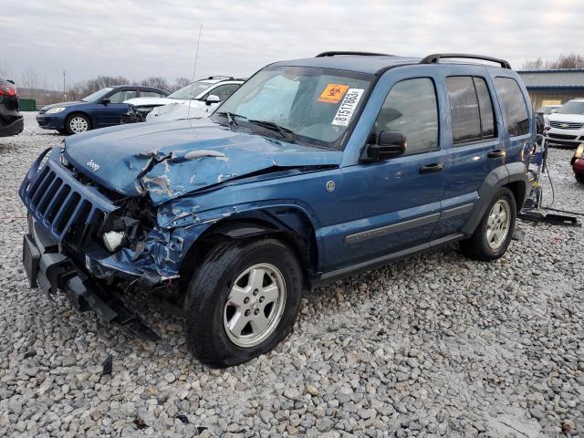 1J4GL48K56W120301 - 2006 JEEP LIBERTY SPORT BLUE photo 1