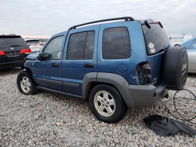 1J4GL48K56W120301 - 2006 JEEP LIBERTY SPORT BLUE photo 2