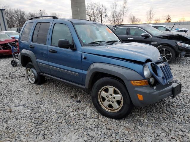 1J4GL48K56W120301 - 2006 JEEP LIBERTY SPORT BLUE photo 4