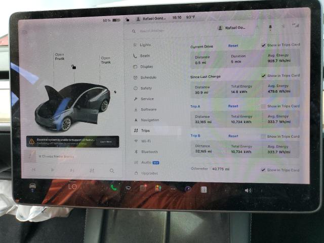 5YJ3E1EA0MF913371 - 2021 TESLA MODEL 3 GRAY photo 9