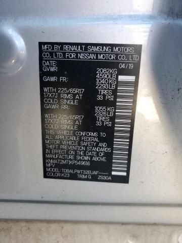 KNMAT2MT1KP549616 - 2019 NISSAN ROGUE S SILVER photo 13