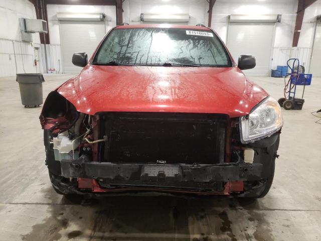 2T3ZF4DV1AW048946 - 2010 TOYOTA RAV4 RED photo 5