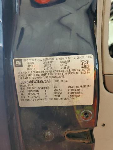 3GNBABFW2BS562868 - 2011 CHEVROLET HHR LT BLUE photo 13