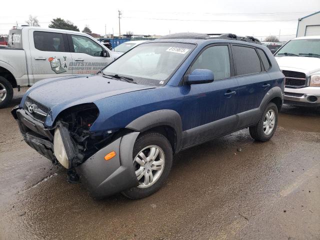 KM8JN72D58U842296 - 2008 HYUNDAI TUCSON SE BLUE photo 1