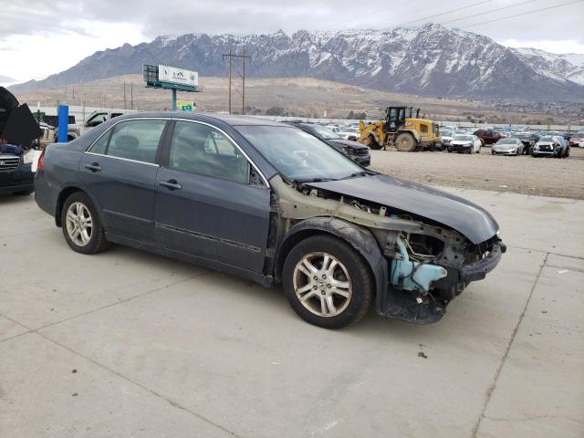 1HGCM56837A110414 - 2007 HONDA ACCORD EX BLUE photo 4