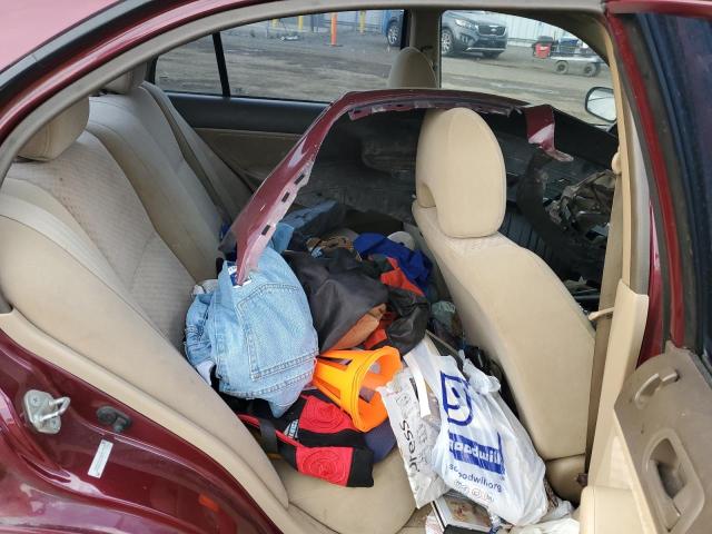 2HGES16354H917977 - 2004 HONDA CIVIC DX VP ბურგუნდია ფოტო 10