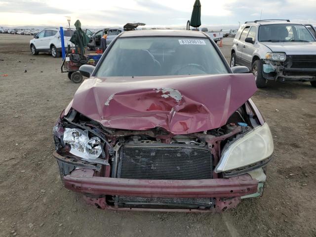 2HGES16354H917977 - 2004 HONDA CIVIC DX VP ბურგუნდია ფოტო 5