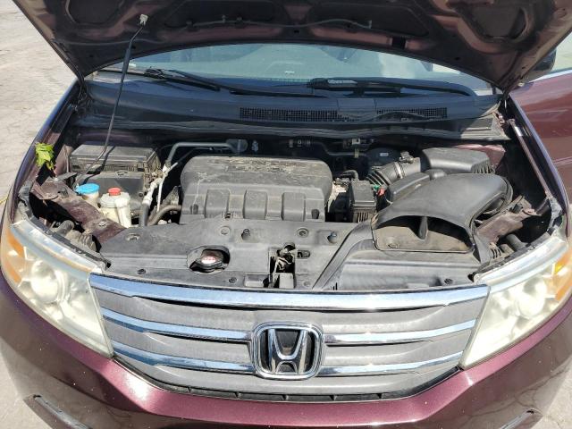 5FNRL5H64CB028653 - 2012 HONDA ODYSSEY EXL BURGUNDY photo 12