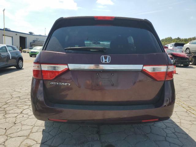 5FNRL5H64CB028653 - 2012 HONDA ODYSSEY EXL BURGUNDY photo 6