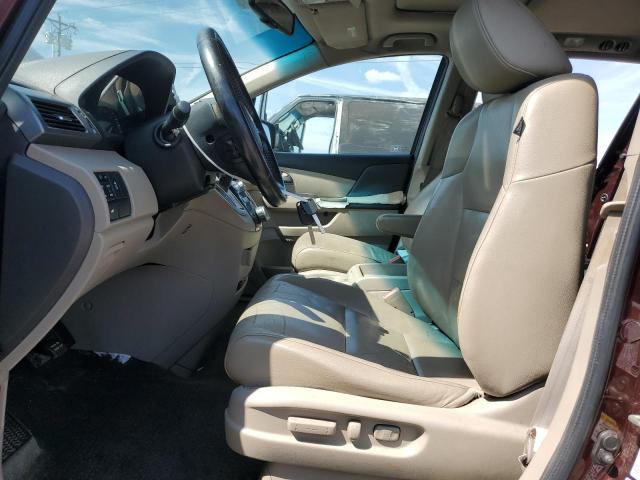 5FNRL5H64CB028653 - 2012 HONDA ODYSSEY EXL BURGUNDY photo 7