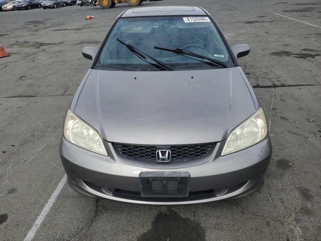 1HGEM21924L016158 - 2004 HONDA CIVIC EX CHARCOAL photo 5