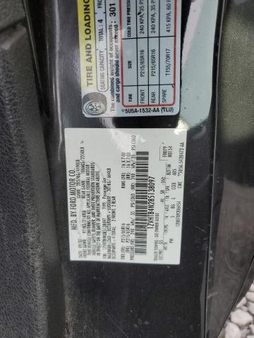 1ZVHT84N285138097 - 2008 FORD MUSTANG BLACK photo 12