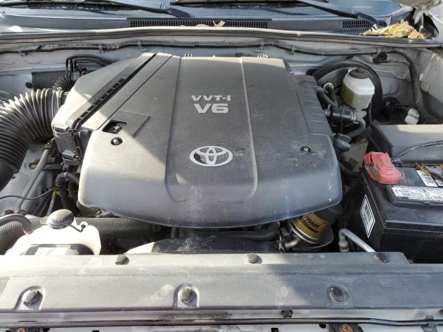 5TEUU42N26Z160153 - 2006 TOYOTA TACOMA ACCESS CAB ვერცხლისფერი ფოტო 11