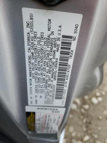 5TEUU42N26Z160153 - 2006 TOYOTA TACOMA ACCESS CAB ვერცხლისფერი ფოტო 12