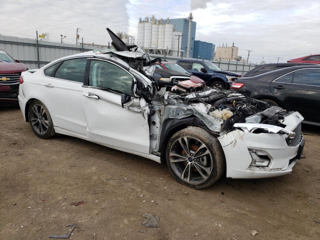 3FA6P0D95LR116528 - 2020 FORD FUSION TITANIUM WHITE photo 4