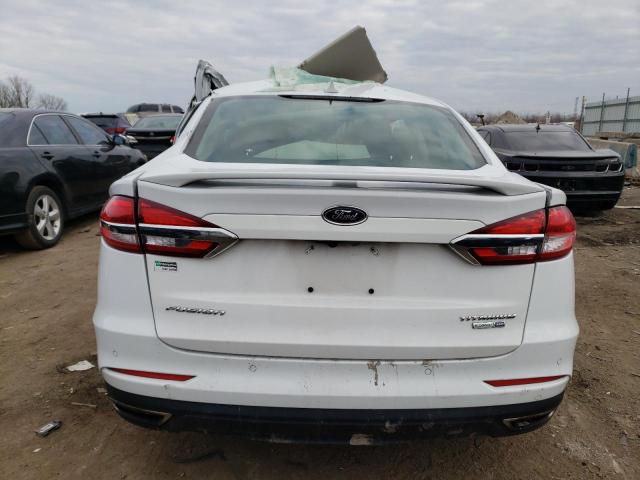 3FA6P0D95LR116528 - 2020 FORD FUSION TITANIUM WHITE photo 6