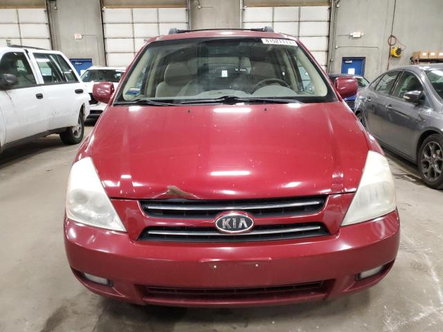 KNDMB233976169776 - 2007 KIA SEDONA EX RED photo 5