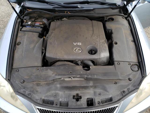 JTHBK262985058449 - 2008 LEXUS IS 250 BLUE photo 11