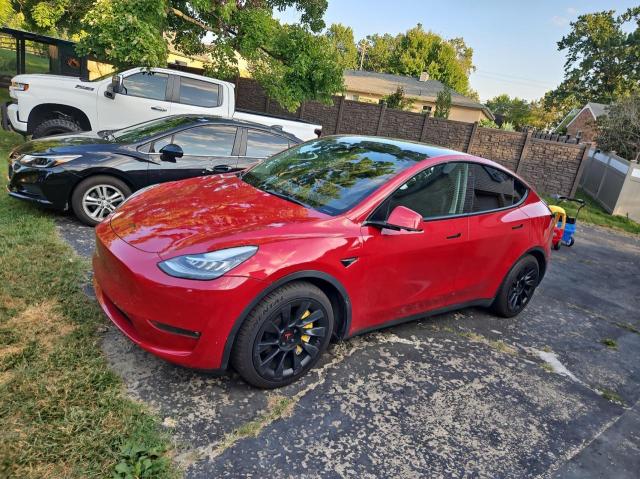 5YJYGDEE8MF193354 - 2021 TESLA MODEL Y 红色 照片 2