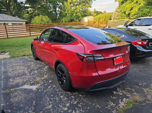 5YJYGDEE8MF193354 - 2021 TESLA MODEL Y 红色 照片 3