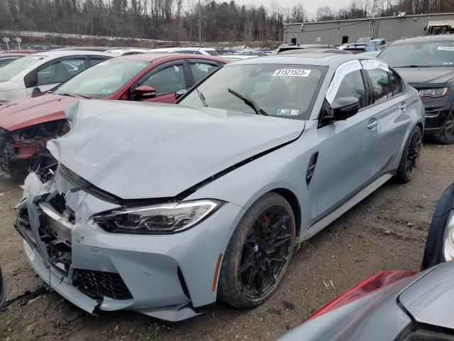 WBS43AY0XPFR33875 - 2023 BMW M3 COMPETITION GRAY photo 1
