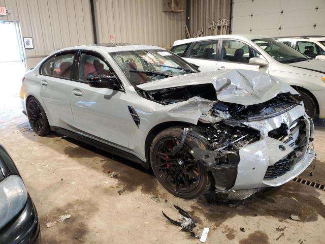 WBS43AY0XPFR33875 - 2023 BMW M3 COMPETITION GRAY photo 4