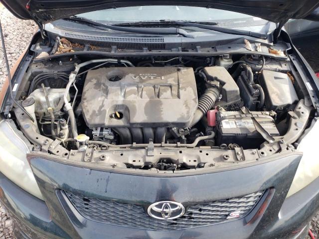 1NXBU40E49Z119610 - 2009 TOYOTA COROLLA BASE BLACK photo 11