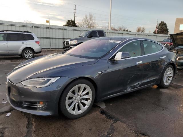 5YJSA1E25HF181874 - 2017 TESLA MODEL S GRAY photo 1