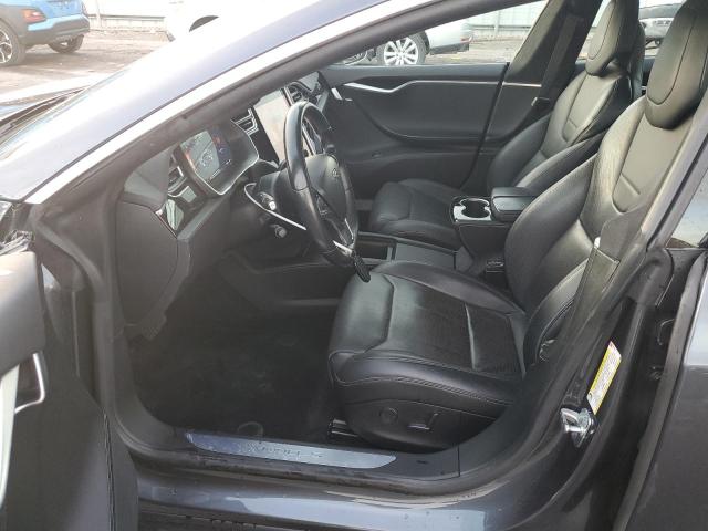 5YJSA1E25HF181874 - 2017 TESLA MODEL S GRAY photo 7