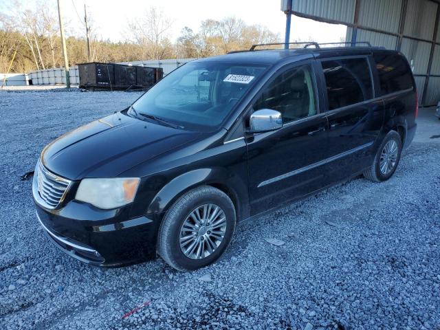 2C4RC1CG4DR585321 - 2013 CHRYSLER TOWN & COU TOURING L BLACK photo 1