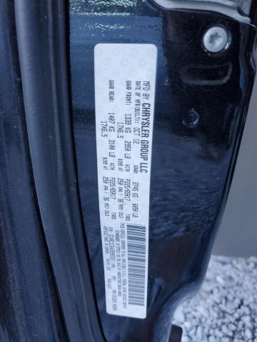 2C4RC1CG4DR585321 - 2013 CHRYSLER TOWN & COU TOURING L BLACK photo 12