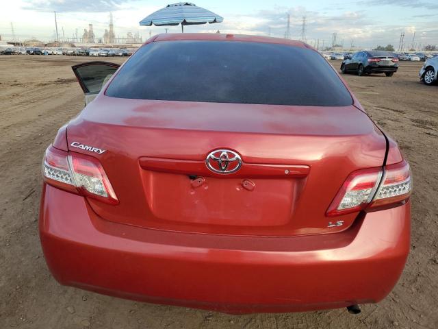 4T1BF3EK6BU678889 - 2011 TOYOTA CAMRY BASE RED photo 6