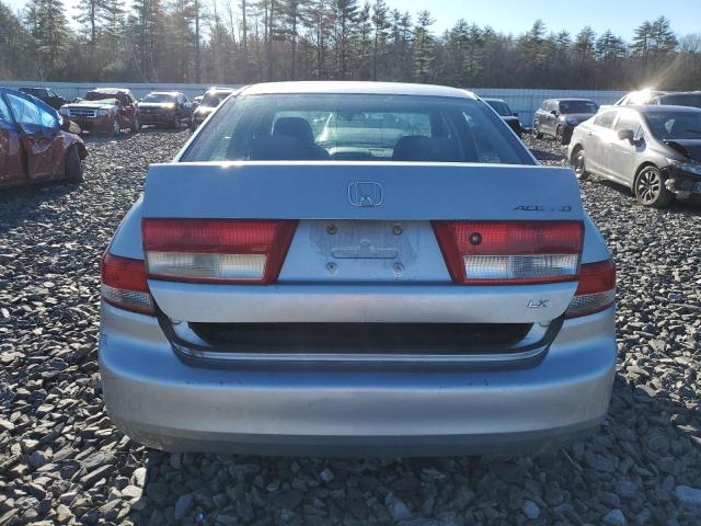 1HGCM56343A071458 - 2003 HONDA ACCORD LX SILVER photo 6