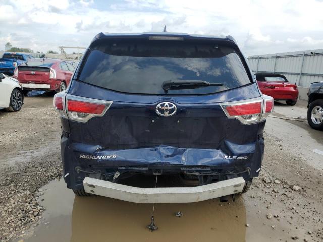 5TDJKRFH2GS342198 - 2016 TOYOTA HIGHLANDER XLE ლურჯი ფოტო 6