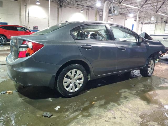 19XFB2F50CE003141 - 2012 HONDA CIVIC LX GRAY photo 3