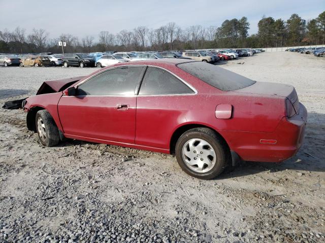 1HGCG3250WA012544 - 1998 HONDA ACCORD EX BURGUNDY photo 2