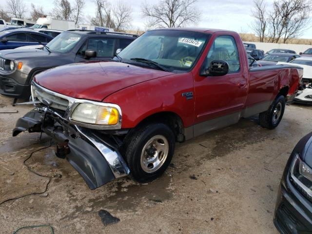 1FTRF17W72NA09659 - 2002 FORD F150 BURGUNDY photo 1