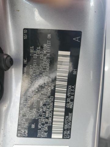 5TDKK3DC7BS087503 - 2011 TOYOTA SIENNA LE 银色 照片 13