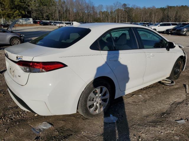 5YFEPMAE2MP205544 - 2021 TOYOTA COROLLA LE WHITE photo 3