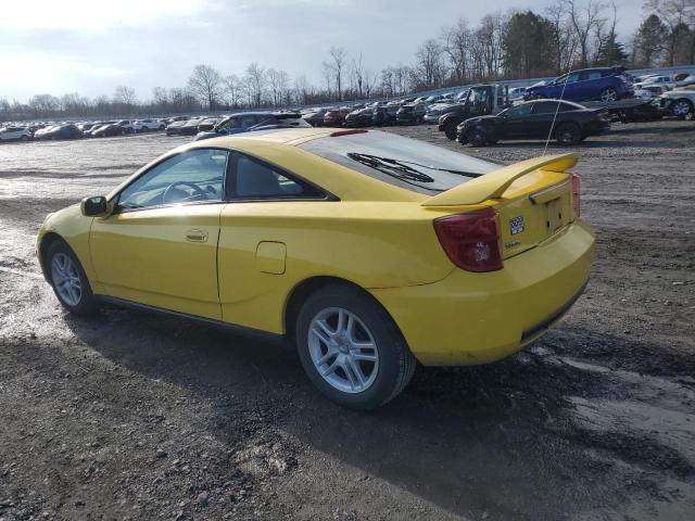 JTDDR32T440169623 - 2004 TOYOTA CELICA GT YELLOW photo 2