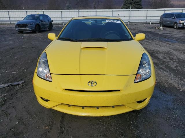 JTDDR32T440169623 - 2004 TOYOTA CELICA GT YELLOW photo 5