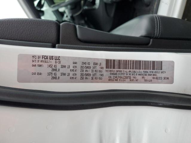 1C4RJFAG4JC268732 - 2018 JEEP GRAND CHEROKEE LAREDO Սպիտակ լուսանկար 14