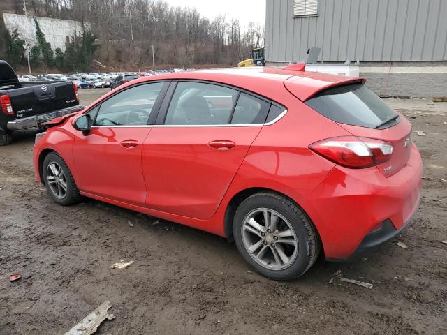 3G1BE6SM2HS515415 - 2017 CHEVROLET CRUZE LT RED photo 2