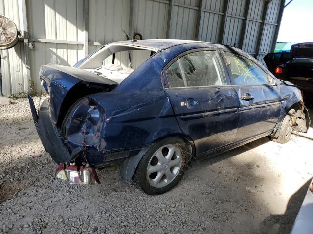 KMHCN46C78U177474 - 2008 HYUNDAI ACCENT GLS BLUE photo 3