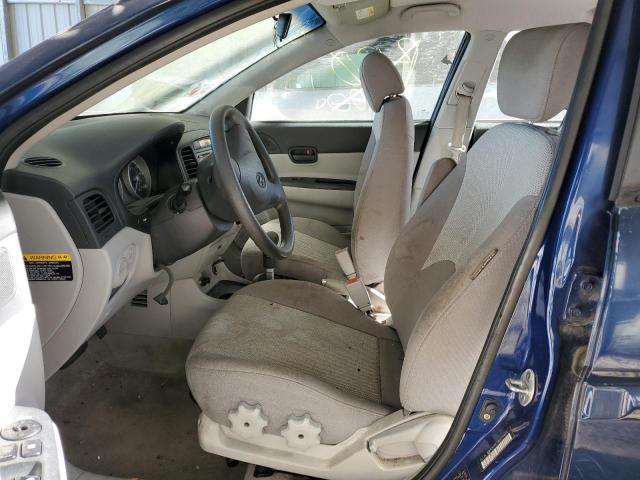 KMHCN46C78U177474 - 2008 HYUNDAI ACCENT GLS BLUE photo 7